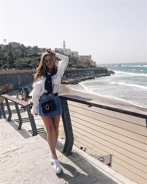 OUR BEAUTIFUL @majamalnar EXPLORING TEL AVIV . THE .